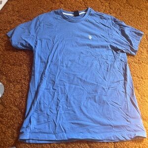 Light Blue Mens Large U.S. Polo Assn. Short Sleeve Crew Neck Tee